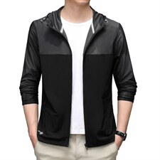 2023新款防晒衣男中青年男士防晒衣户外运动薄款透气上衣男装外套，男装夹克，电商B212（原钱塘6029）