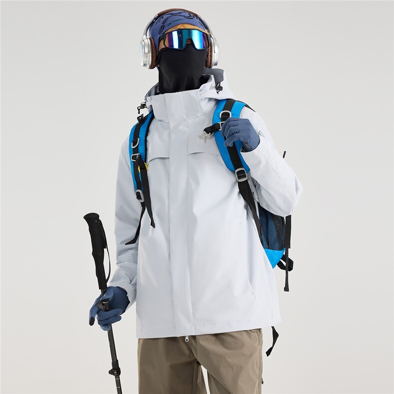 冲锋衣2025新款秋冬三合一户外防风登山运动外套A436-6688-P105,男装夹克,电商A436