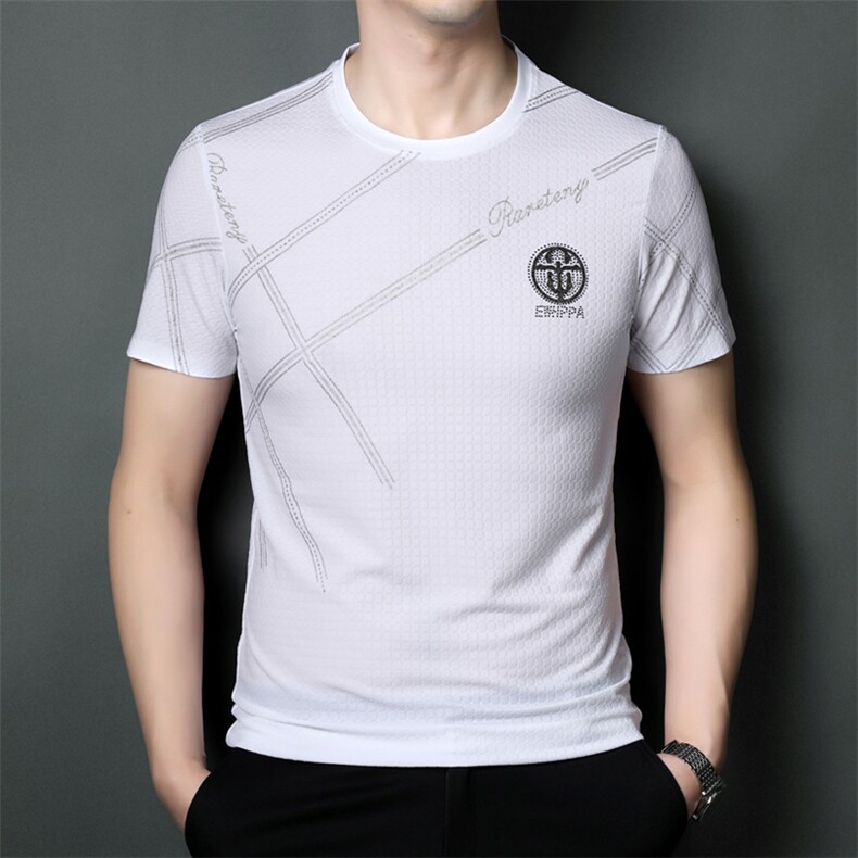 SQY9821男式2023年夏季新款T恤男短袖商务时尚休闲体恤男装P55,男装T恤,电商B360