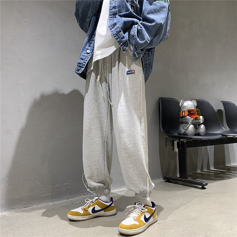 秋季休闲裤男宽松束脚裤百搭卫裤D329-QM1108-P50-控68,男装休闲裤,电商D329
