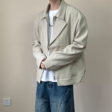 现货-潮牌设计感小众西装男休闲时尚短款痞帅夹克-AJ23060-P135，男装夹克，电商A351