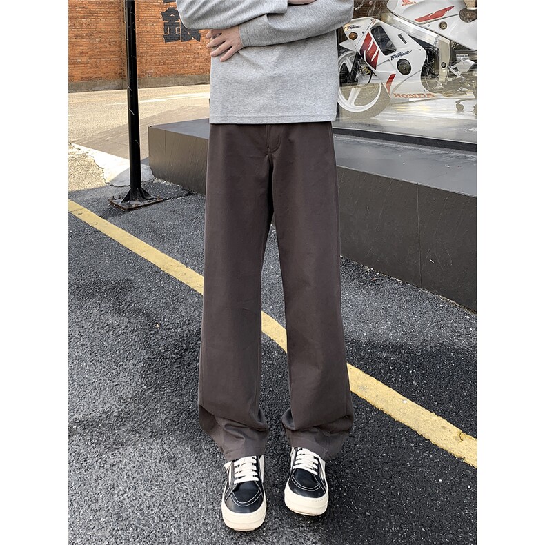 美式高街cleanfit直筒休闲裤男复古百搭显瘦长裤子K6602特P40,男装休闲裤,电商C323