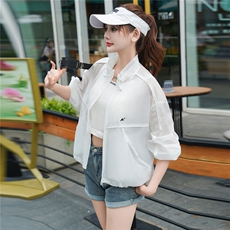 灰色韩系时尚高级感气质防晒外套女2025夏季新款宽松休闲上衣，女装短外套，安之芮娜