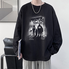 控48重磅230g纯棉长袖t恤男大码圆领卫衣打底衫TX3374-P28，男装卫衣，电商A040