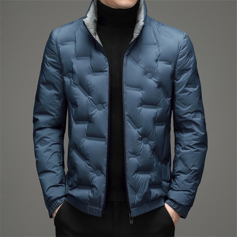 BZL2198钱塘2020-2秋冬中年男士立领休闲羽绒服外套量大价优P190,男装羽绒服,钱塘207-2