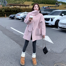 新品毛呢外套，女装羊绒大衣，2C056