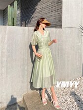 现货夏季新款全名补单连衣裙，女装连衣裙，依美依缘