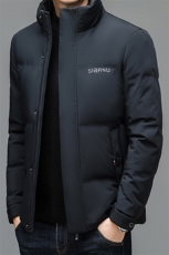 羽绒服男士2023冬季新款中年商务休闲纯色加厚保暖立领爸爸外套，男装羽绒服，电商B212（原钱塘6029）