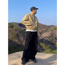 美式复古高街cleanfit立领飞行员夹克男潮工装外套L61599-p98，男装夹克，星座1008