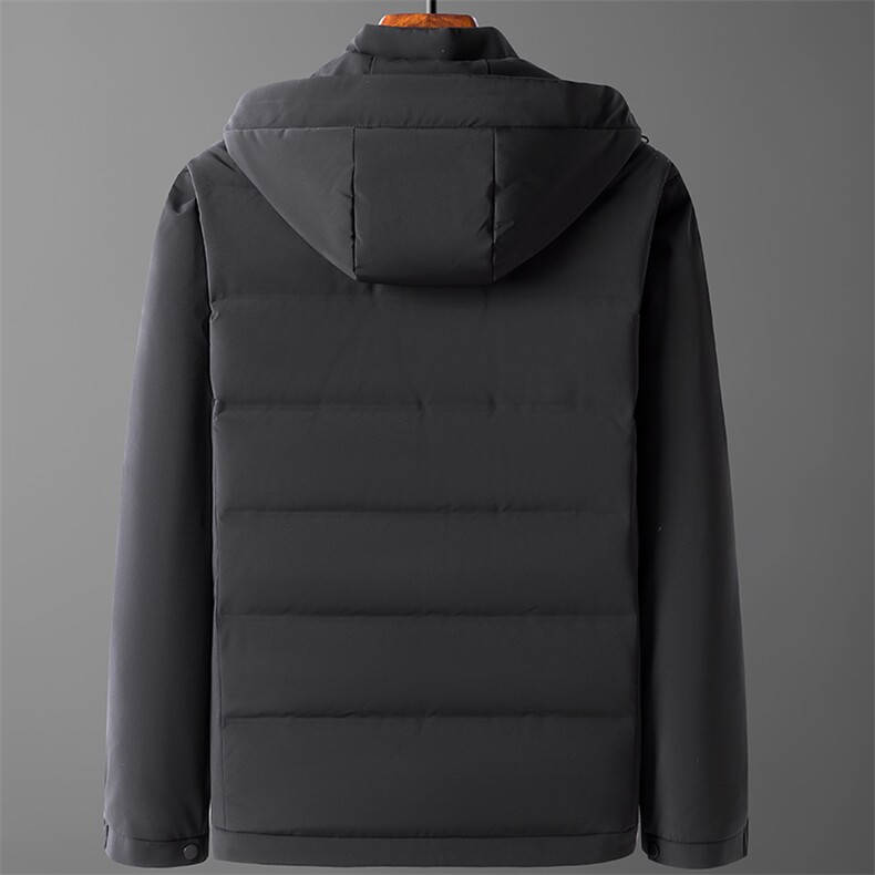 中老年羽绒服男加厚保暖短款爸爸装大码外套父亲装Q72168-P300，男装羽绒服，电商B212（原钱塘6029）