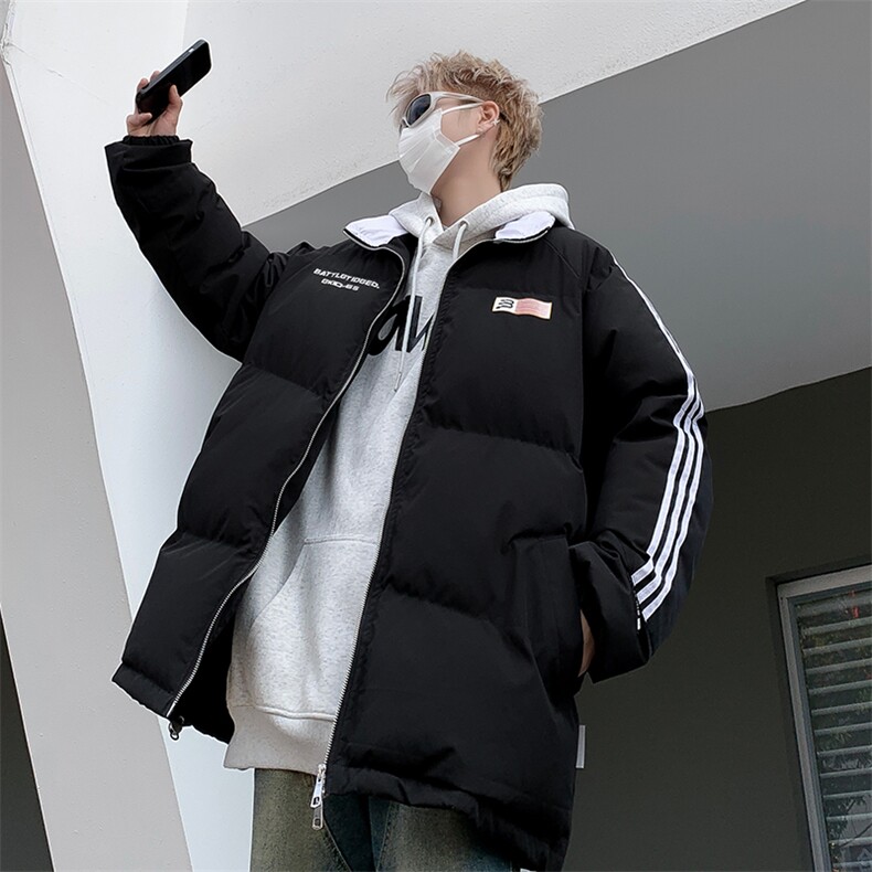 棉服外套男韩版潮流高街帅气冬季保暖2024新款ins棉衣MF236-P83,男装棉衣,星座412-3