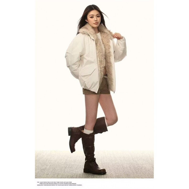 美式复古毛领棉服外套冬季新款百搭宽松加厚保暖棉袄M0871-P85,男装棉衣,星座308B-2