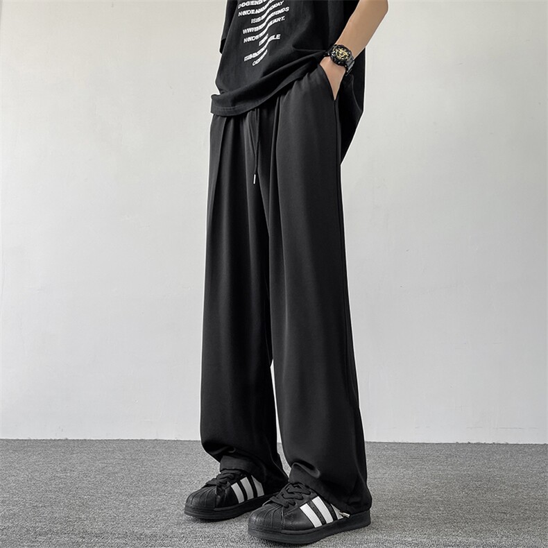 夏季新款潮牌宽松垂感直筒长裤垂感休闲西装裤男现货K7953-P32，男装西裤，星座512-3