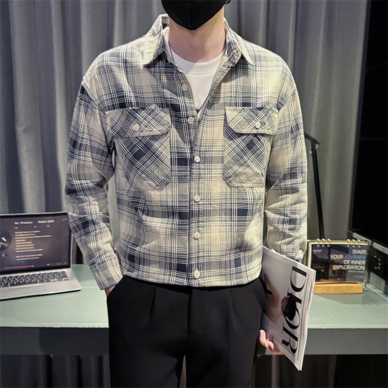 新款社会小伙秋冬男加厚寸衫型夹克男店主棉外套JK540-P68控98,男装夹克,星座301B-1