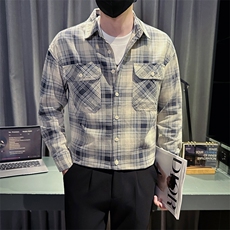 新款社会小伙秋冬男加厚寸衫型夹克男店主棉外套JK540-P68控98，男装夹克，星座301B-1