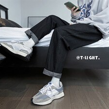 现货日系2022新款春秋季百搭直筒潮牌宽松休闲长裤K1421-P37，男装休闲裤，星座512-2