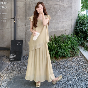 法式减龄上衣半身裙时尚套装女2025夏季新款高级感显瘦气质两件套图片