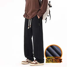 美式纯棉工装裤男秋冬宽松直筒阔腿休闲长裤子J8030-P45/加绒P55，男装工装外套，星座509