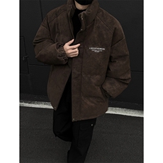 档口图高级感皮棉服宽松立领棉袄棉衣M520-P100，男装棉衣，星座1213