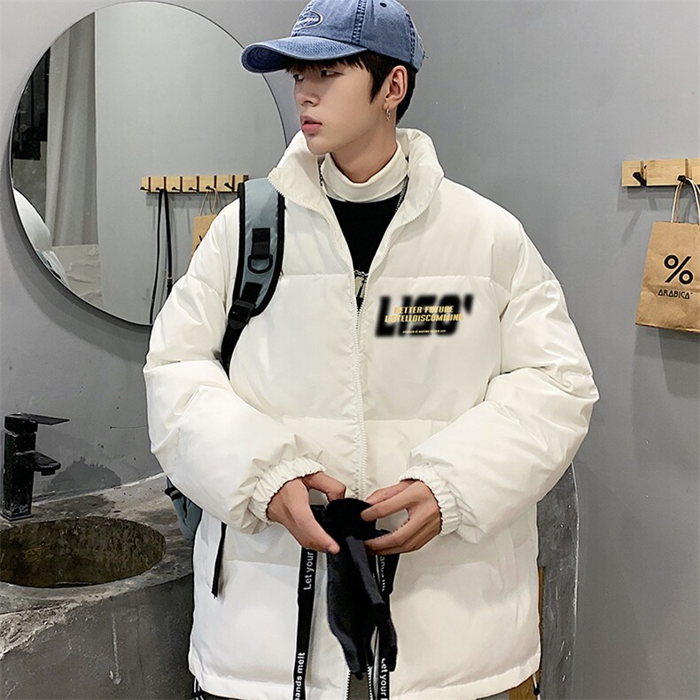 立领棉服男冬季户外潮牌棉衣大码宽松百搭加绒加厚外套MY302-P60图片