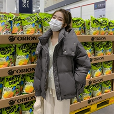 2023冬季新款韩版时尚百搭收腰抽绳加厚连帽羽绒服白鸭绒外套女，女装羽绒服，辉之琳