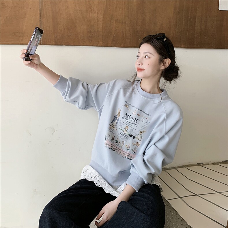 新品26春印花拼接卫衣2C293-Q923-P125-K198,女装卫衣/绒衫,2C293