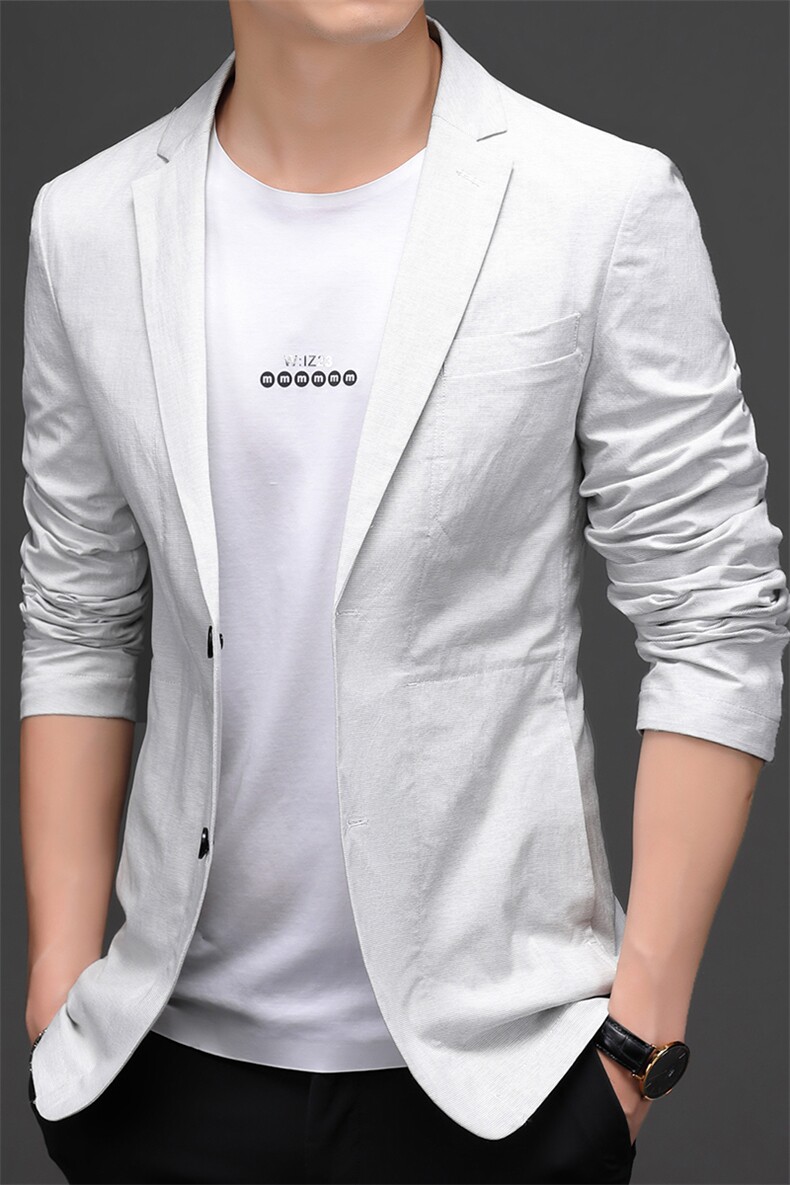 D6629903秋冬新款男士西服薄款商务休闲男装外套轻薄通勤外衣,男装西服,电商B360