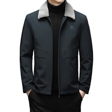2023新款羽绒服脱卸领男中长款休闲商务冬装外套上衣HM2371-P295，男装羽绒服，电商B212（原钱塘6029）