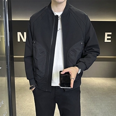 703-C15-P90秋冬男士拼接立体大口袋棒球领夹克衫外套加棉P105，男装夹克，星座703-1