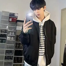 2026春秋高级感时尚美式青年夹克男日系工装棒球服外套男潮，男装夹克，星座601-1