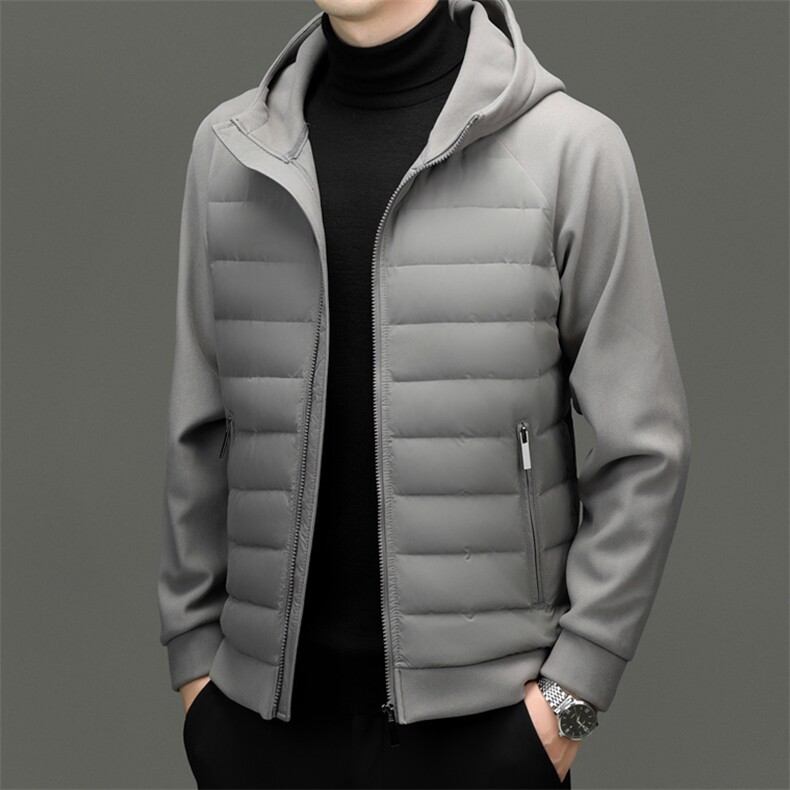 RR-YR2528秋冬2026年新款连帽轻薄款羽绒服90绒子白鸭绒波司登同,男装羽绒服,钱塘207-1