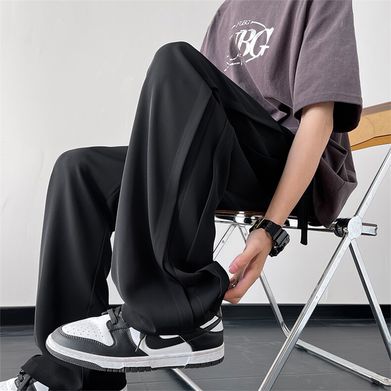 X5465-TP25冰丝凉感休闲裤夏季新款直筒男透气长裤,男装休闲裤,电商A102-1