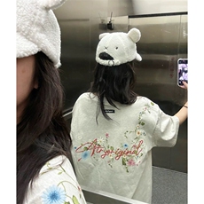 万针全刺绣工艺抖音得物高品质260克重磅纯棉双纱美式高街短袖T恤，男装T恤，电商A486-1