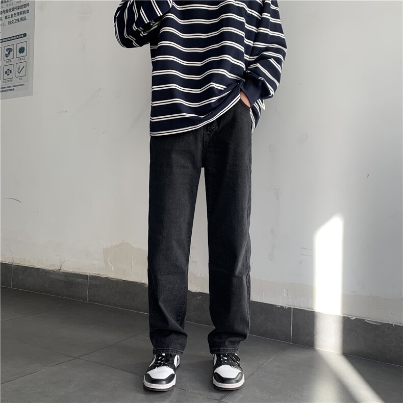 221-1-K1303-P55控78美式高街直筒做旧黄泥高弹小众修身牛仔裤,男装牛仔裤,星座221-1