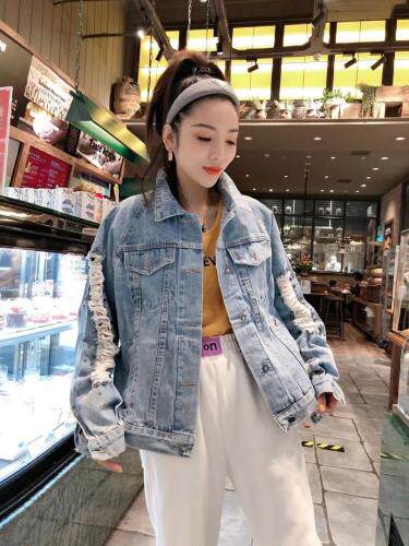 超缝钻牛仔衣，女装，一杭