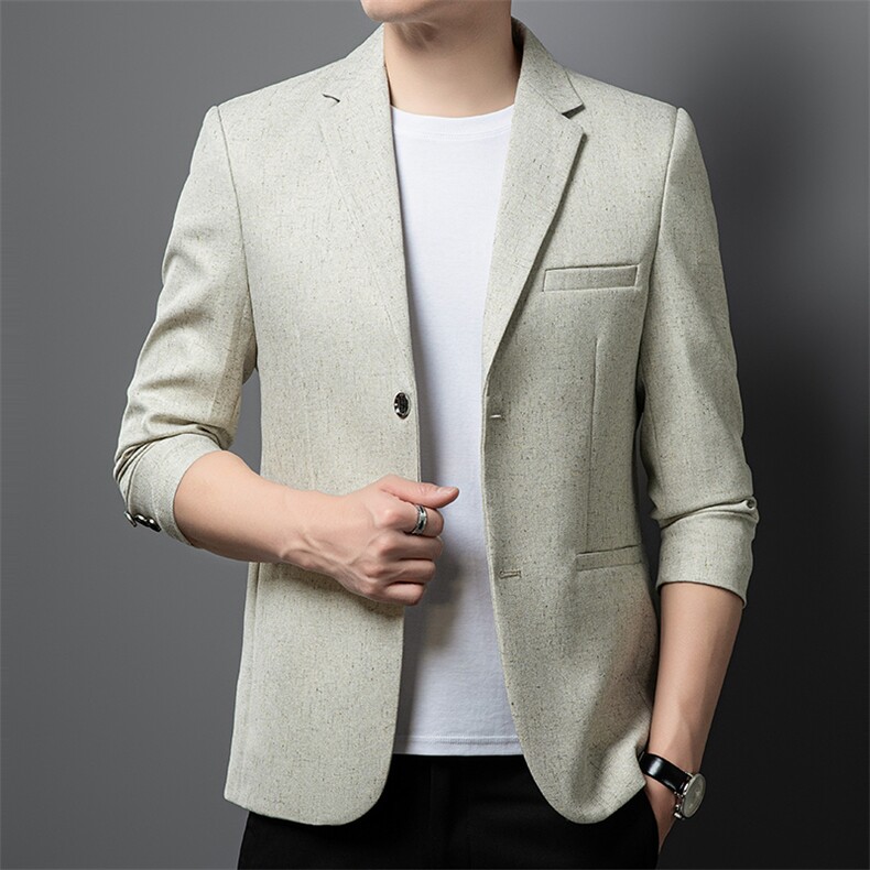 西装外套男士2026年秋季新款单西礼服春秋高端正装休闲西服男,男装西服套装,钱塘6003（原4033）