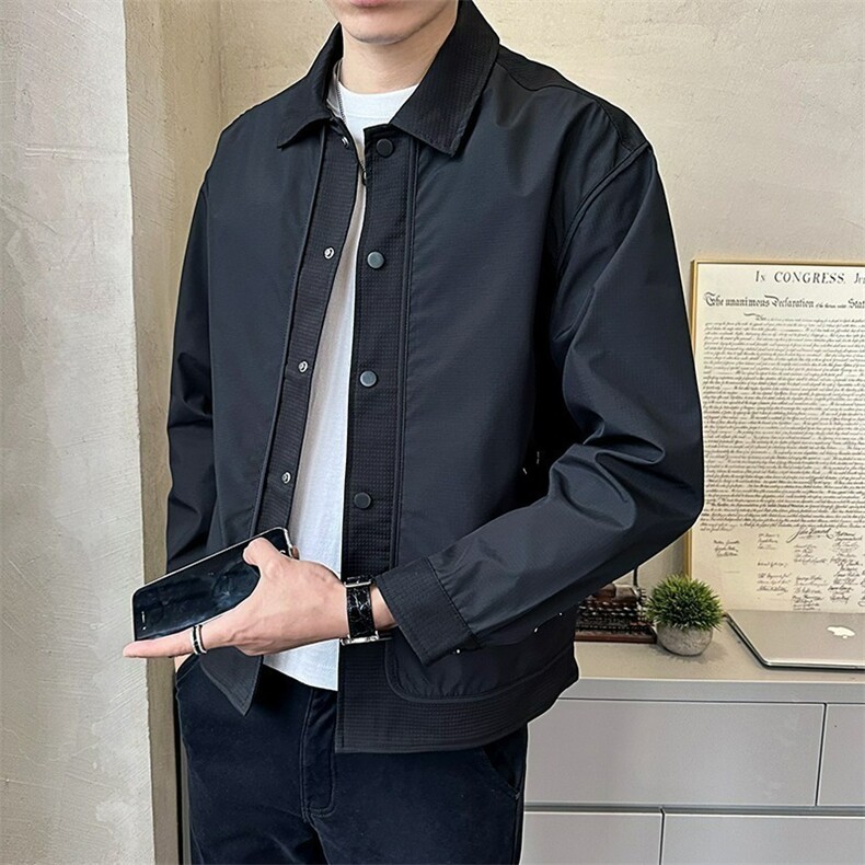 W10657-P63网图现货休闲百搭潮流行政夹克外套高品质,男装夹克,星座1608
