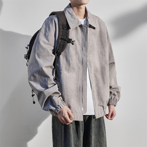 JK8865-P78 L-9XL2025秋冬新款大码翻领夹克外套 控128图片