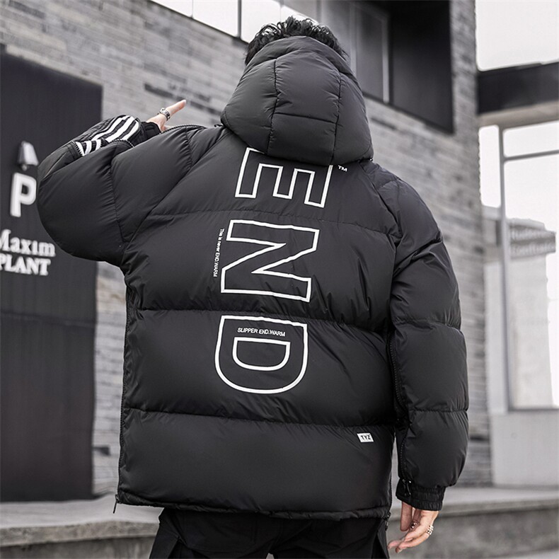 冬季套头羽绒服男加厚连帽拉链羽绒衣外套潮青年A266-YR04-P200图片