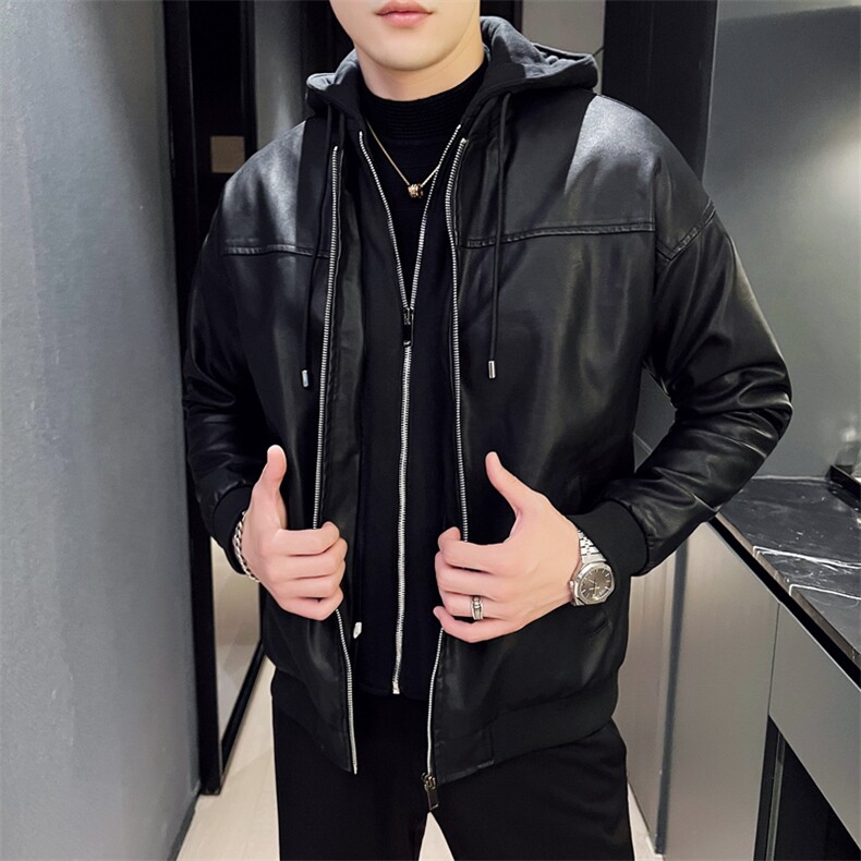 BN906钱塘2020-2时尚休闲冬季厚款百搭中年男士皮衣外套P118,男装皮衣,钱塘207-2