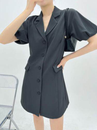 韩系泡泡袖连衣裙，女装连衣裙，DV STUDIO