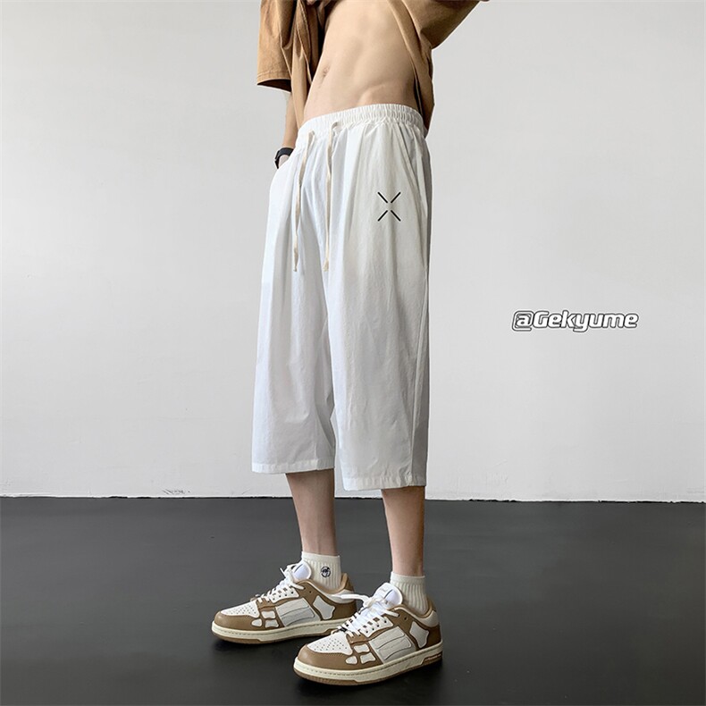 冰丝七分裤男大码速干短裤男五分裤QK72305-P25,男装休闲裤,电商A040