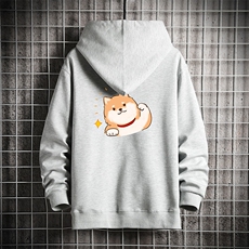 KS21146-P38连帽开衫卫衣男运动外套大码班服网格挂拍，男装卫衣，电商A040A