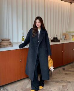 2025毛呢外套女秋季长袖宽松高级感斗篷大衣女显瘦图片