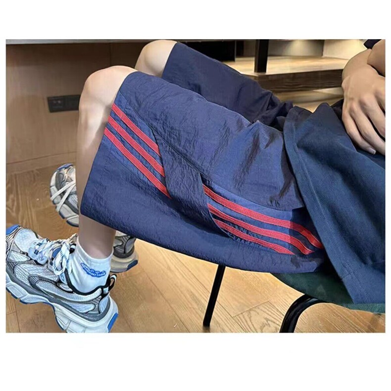 网络图现货美式复古潮牌条纹速干运动休闲篮球短裤宽松JDK23-P35,男装牛仔裤,星座715-7