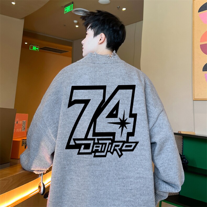 高品秋冬季破洞毛衣男复古慵懒风针织衫毛衣外套MYP3327-P65控88,男装针织衫/毛衣,电商B370
