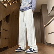 抖音直播得物2025秋冬港风新品纯色运动裤卫裤K021P45，男装休闲裤，电商042