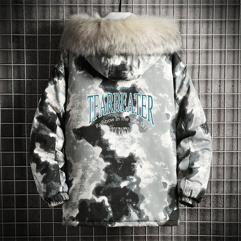 MC49050-P135日系潮衣男大码派克服男工装服外套袄网格,男装棉衣,电商A040A