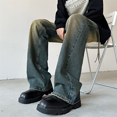 秋冬季美式高街牛仔裤男潮牌个性显高休闲裤G188/P48，男装牛仔裤，电商D202-1