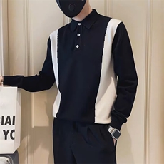POLO衫领毛衣男长袖打底衫2024秋冬季内搭潮线衣翻领针织衫MY804，男装针织衫/毛衣，星座1116A-2（原606A-1）